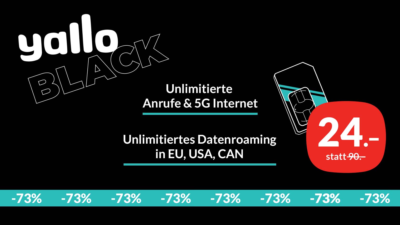 yallo BLACK, nur für Blackfriday!