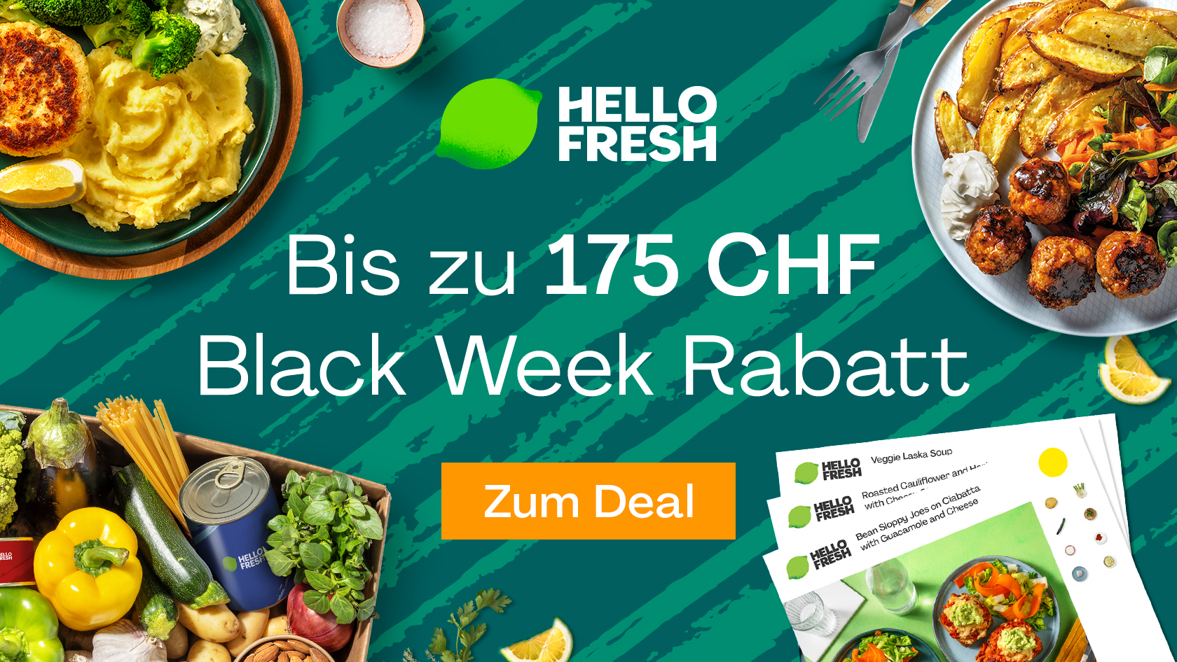 Hello Fresh: Spar bis zu CHF 175.-